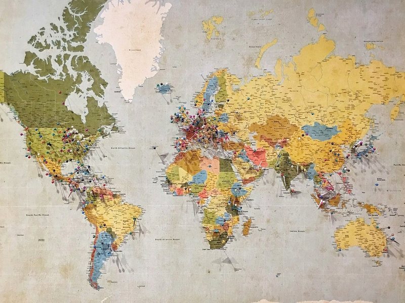 A printed map, standing in for the distance factor in a local search result
