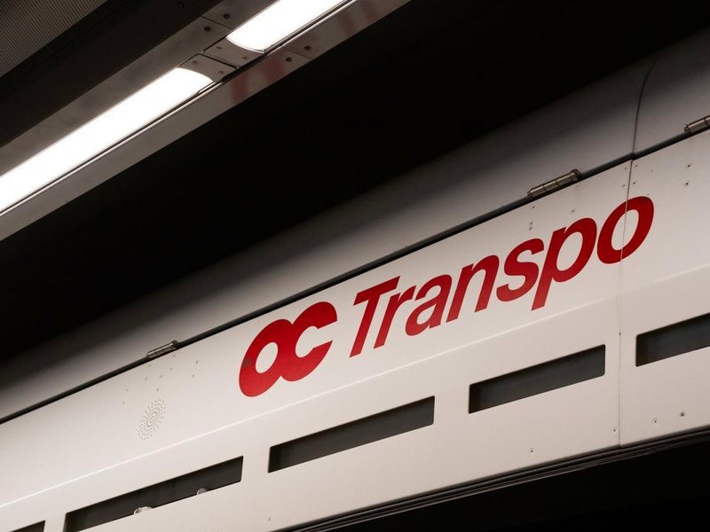OC Transpo transit signage in Ottawa, which the city runs in both official languages